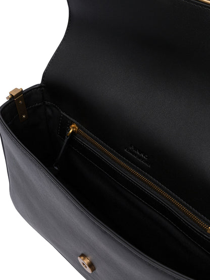 Pinko Borsa morbida a tracolla "Love Bag" in pelle - Black