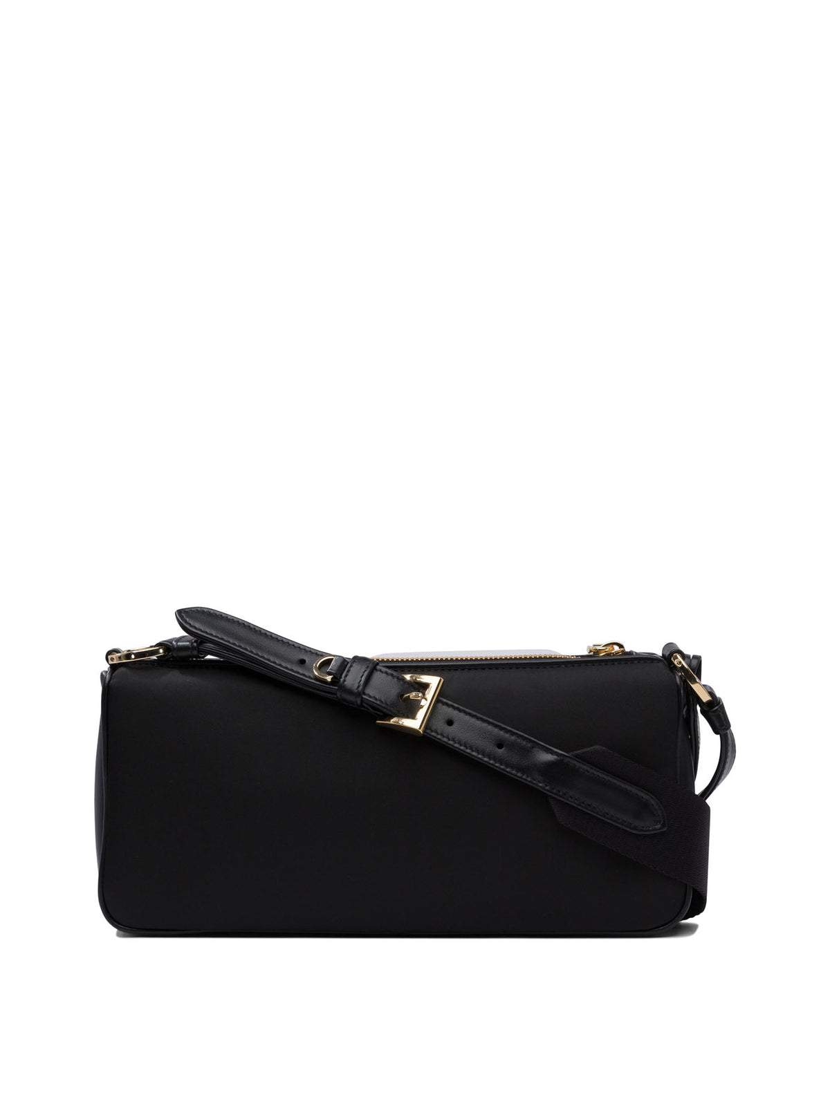 Prada Re-Nylon and leather crossbody bag - Black