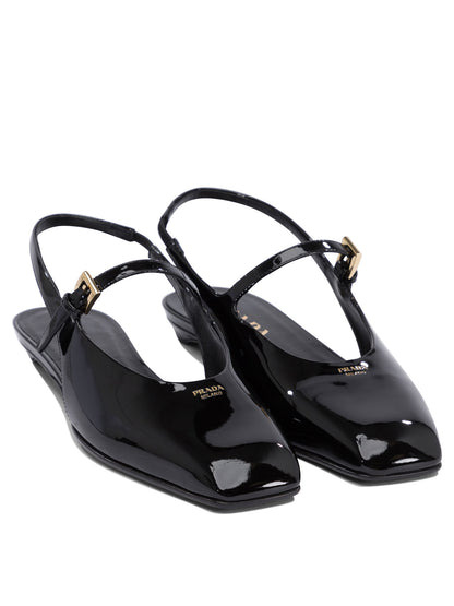 Prada Patent leather Mary Jane flats - Black
