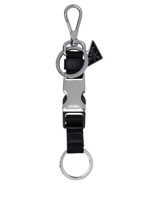 Prada Keychain with buckle - Black