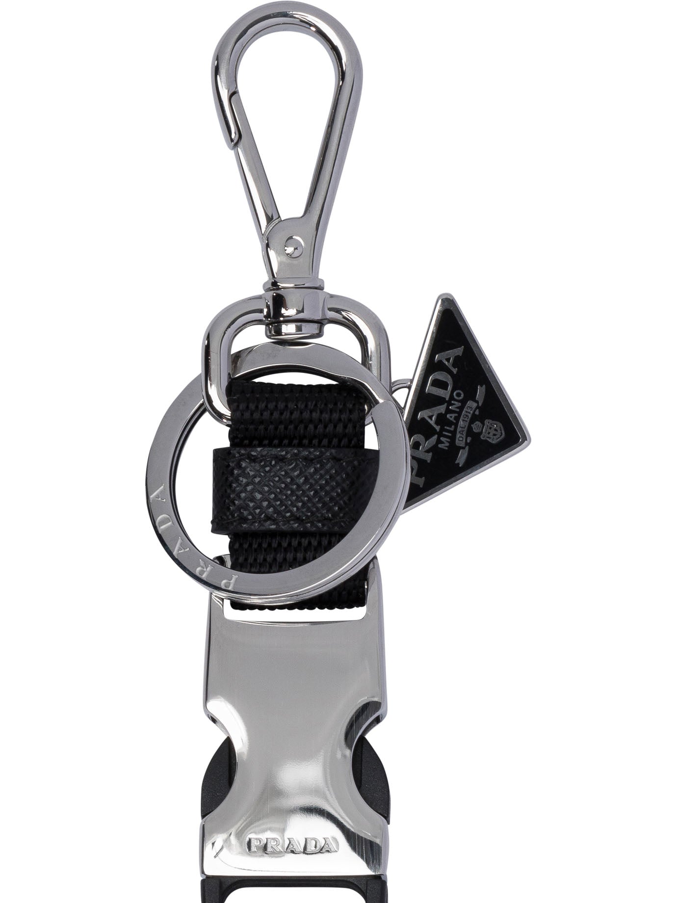 Prada Keychain with buckle - Black