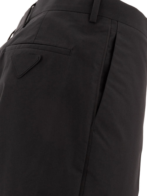 Prada Technical cotton trousers - Black