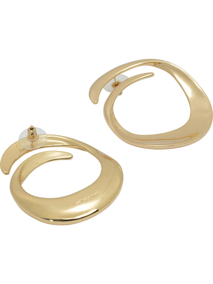 Self-Portrait Spiral earrings - Gold