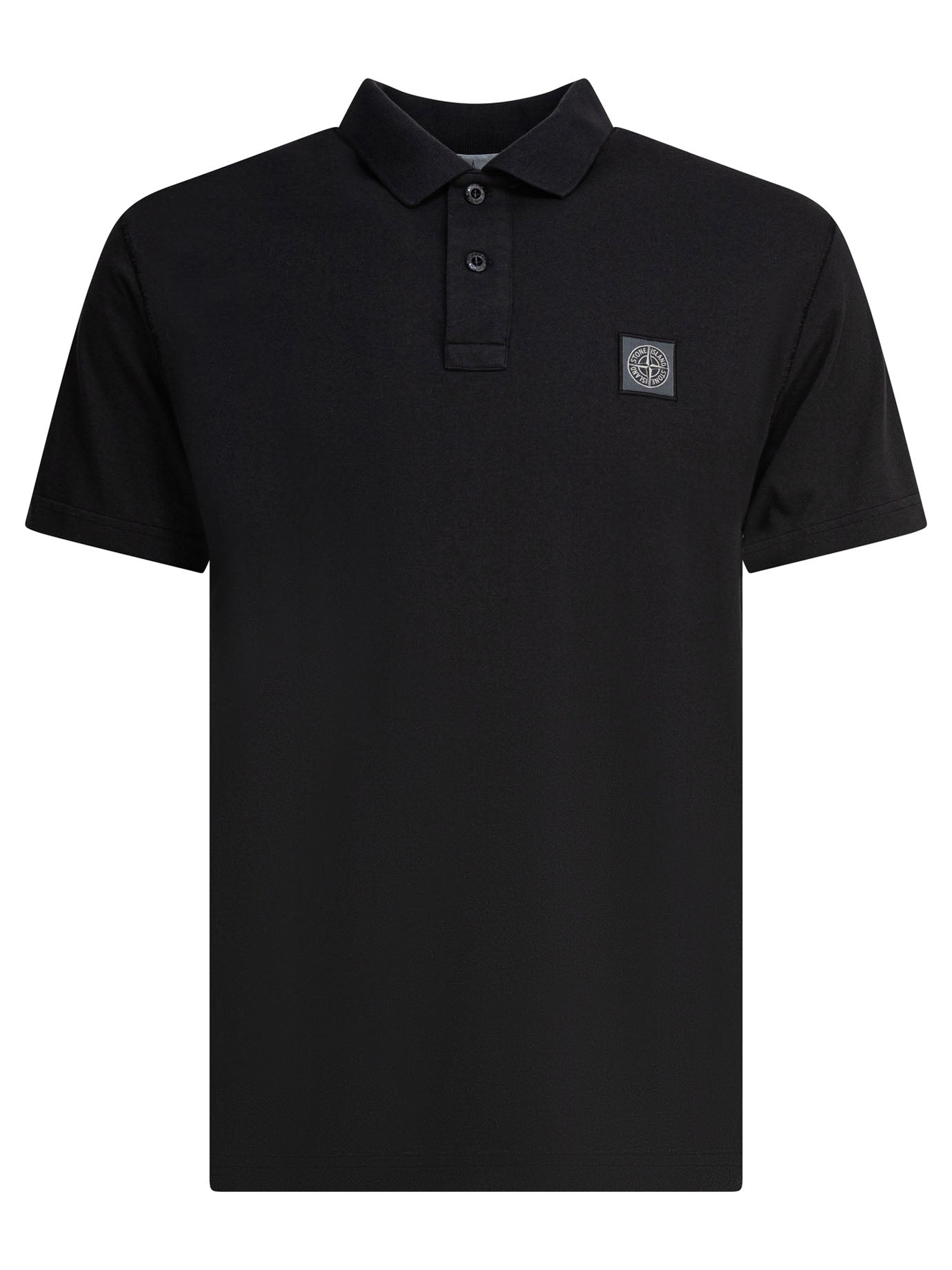 Stone Island Cotton jersey polo shirt - Black