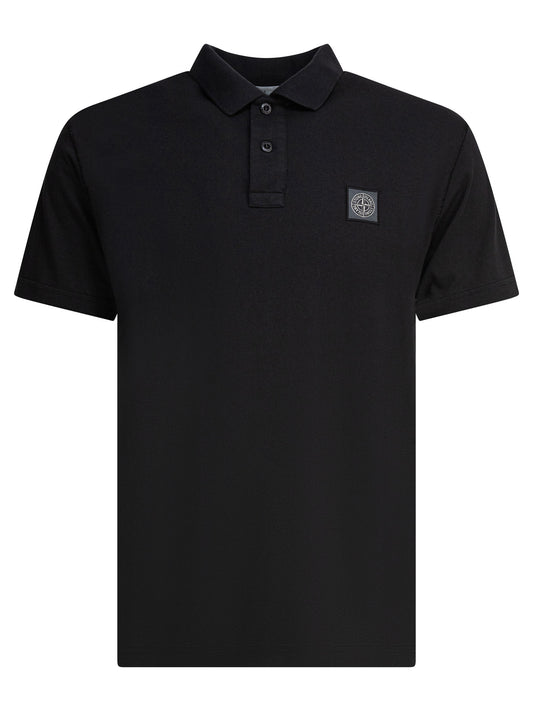 Stone Island Cotton jersey polo shirt - Black
