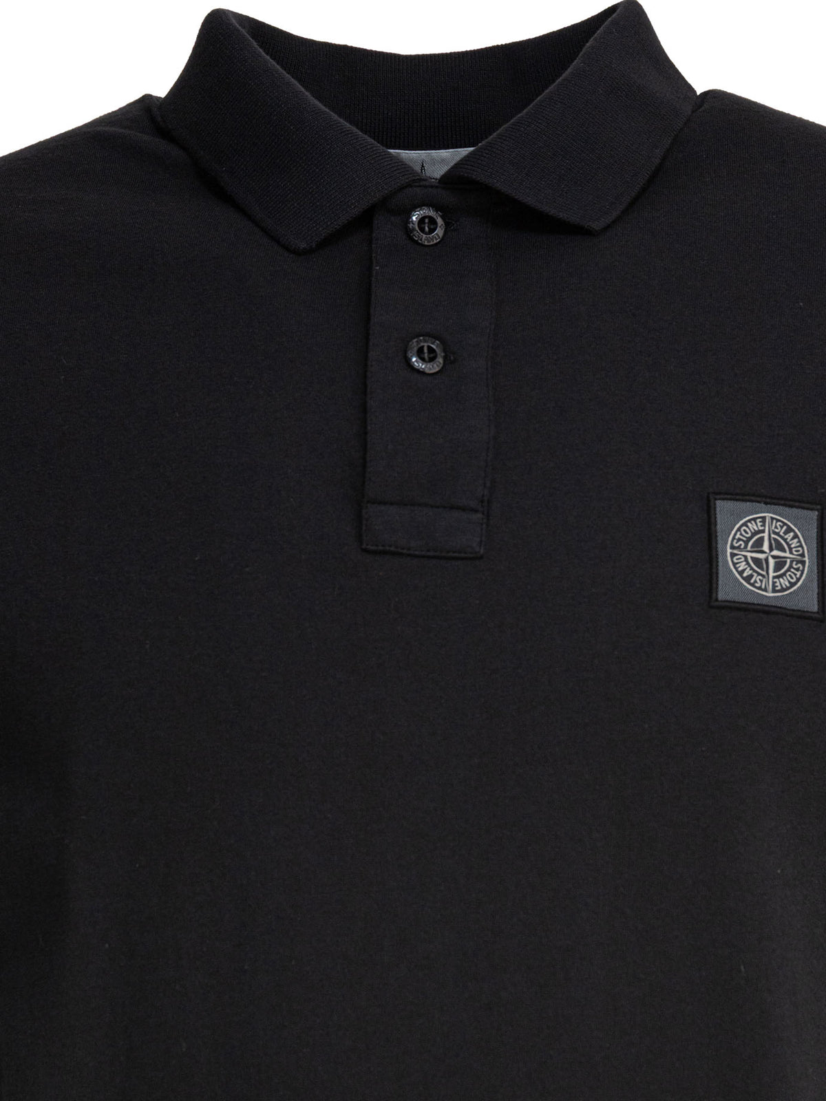 Stone Island Cotton jersey polo shirt - Black