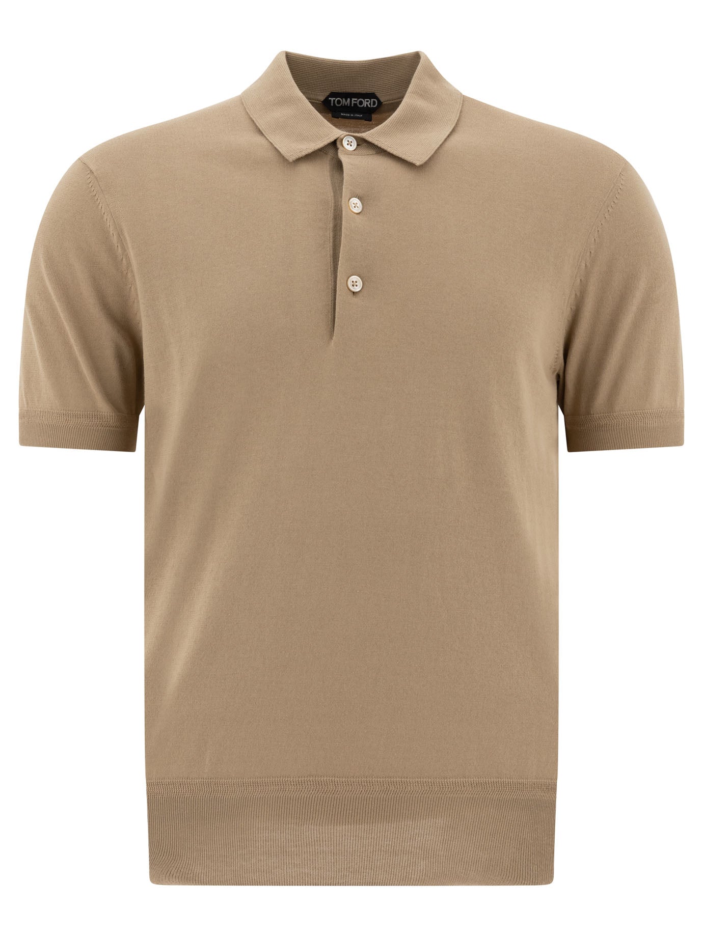 Tom Ford Cashmere and silk polo shirt - Beige