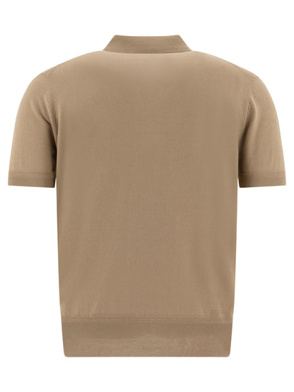 Tom Ford Cashmere and silk polo shirt - Beige