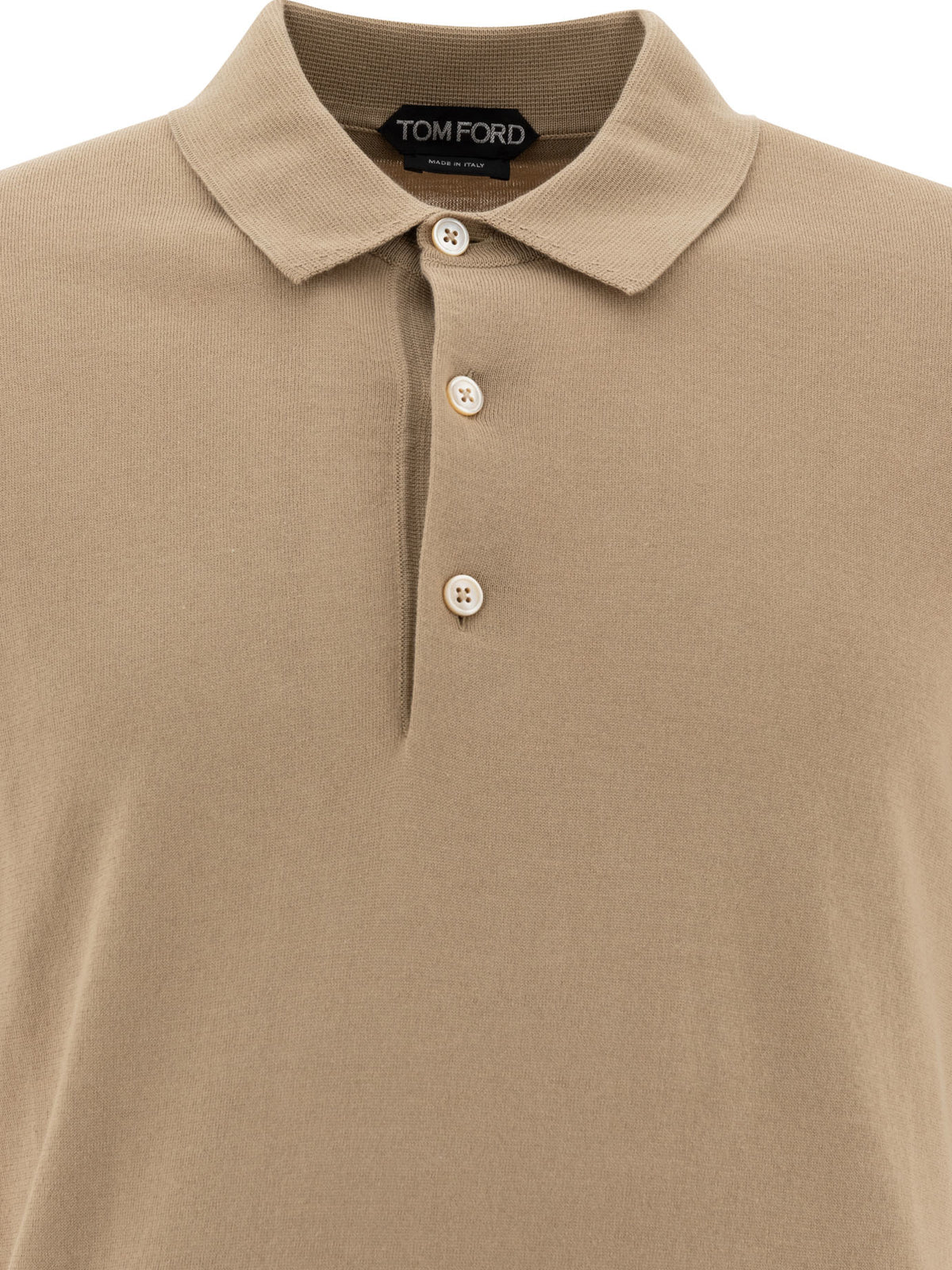 Tom Ford Cashmere and silk polo shirt - Beige