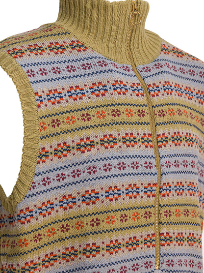 Kapital "Fair Isle" Vest - Beige