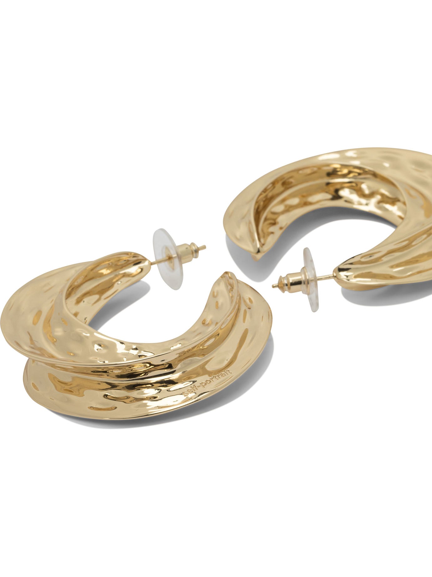 Self-Portrait Hoop earrings - Gold