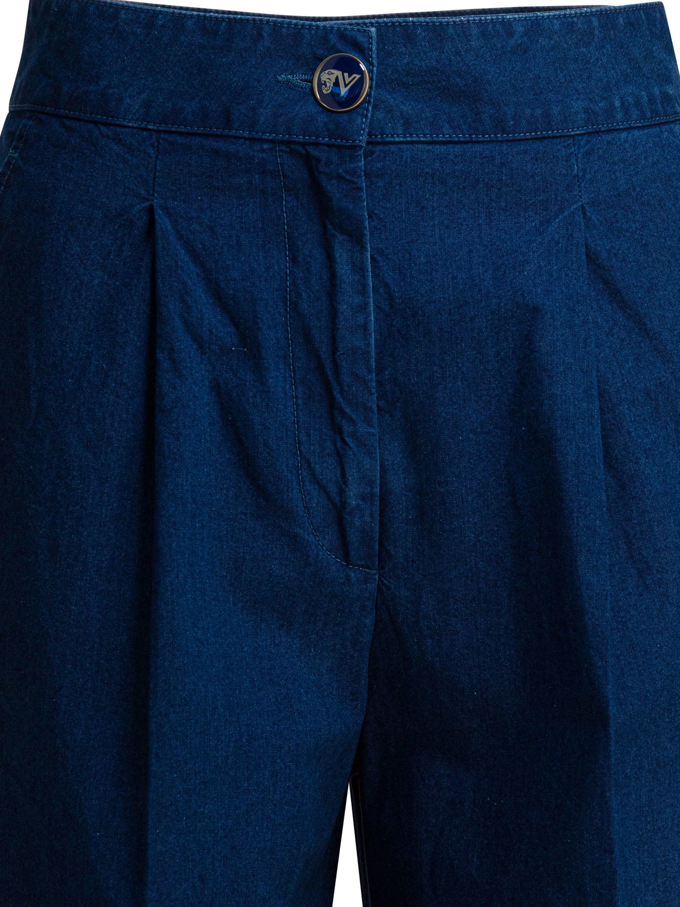 Valentino Wide-leg jeans with pleats - Blue