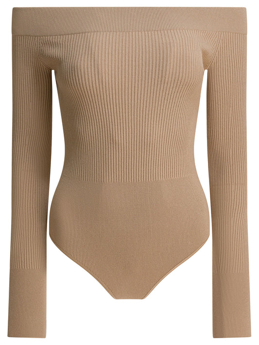 AlaïA Body off-shoulder - Beige