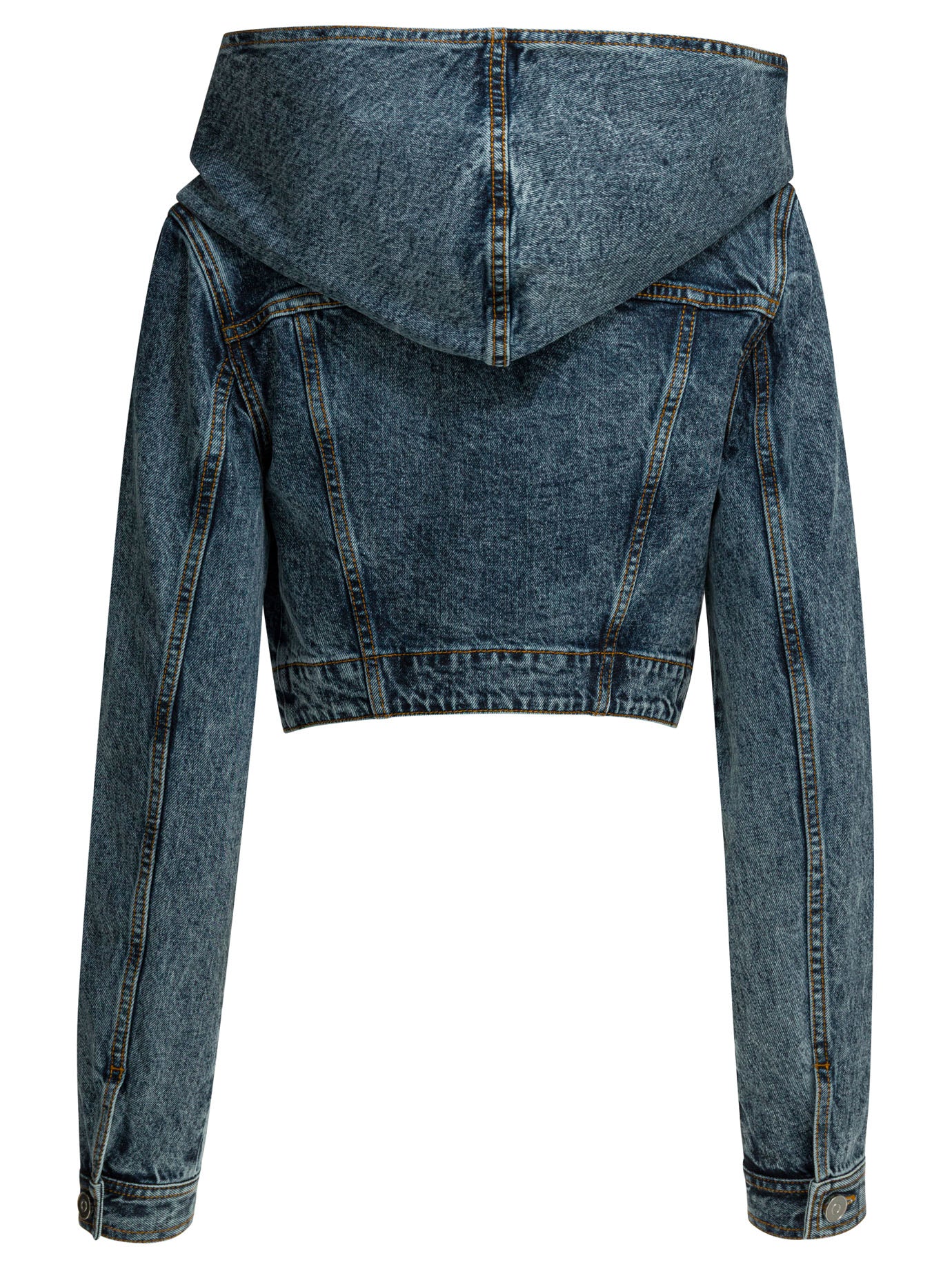 AlaïA Denim jacket with hood - Light Blue