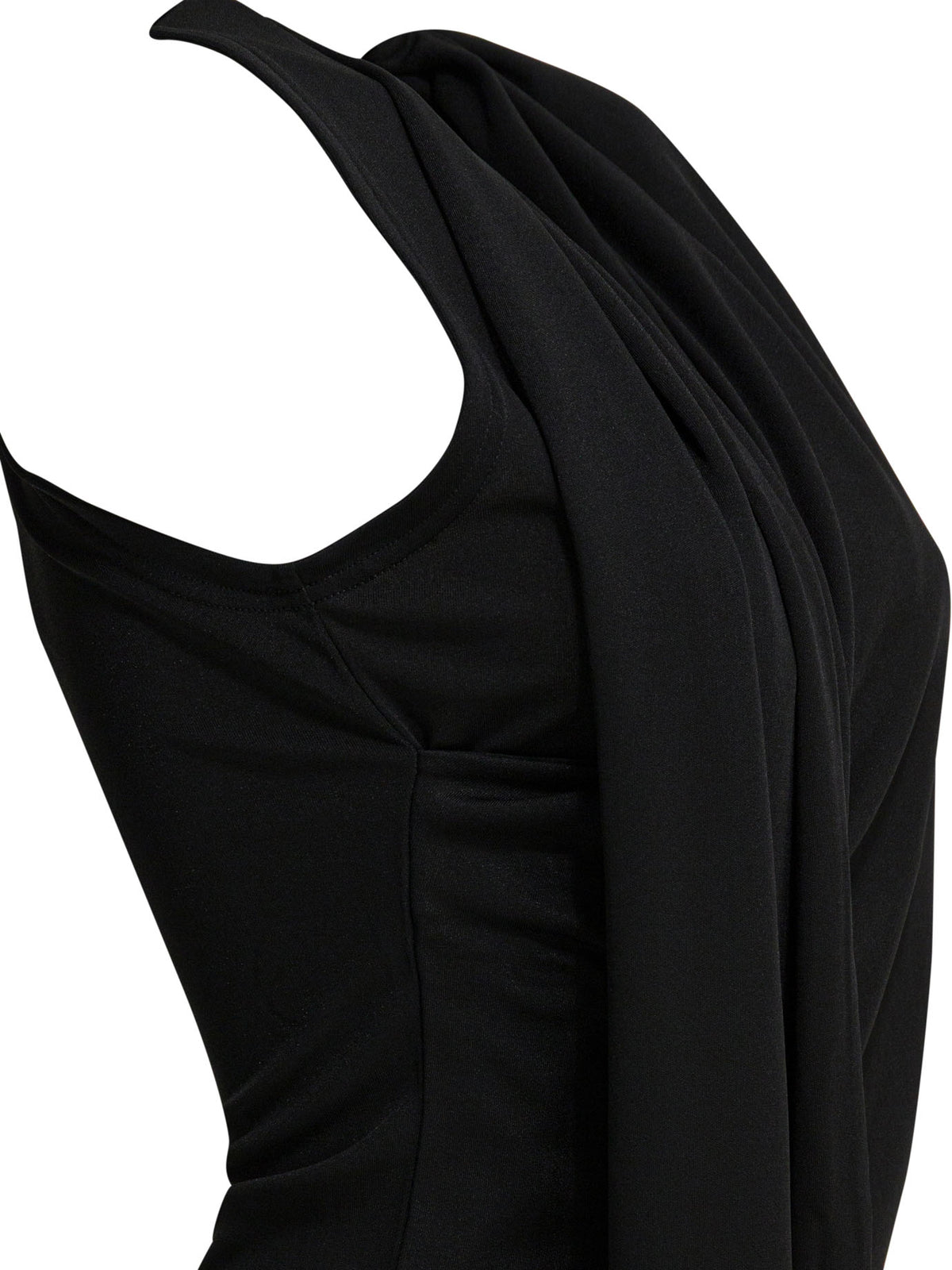 Ami Paris Sleeveless top with lavalliere - Black