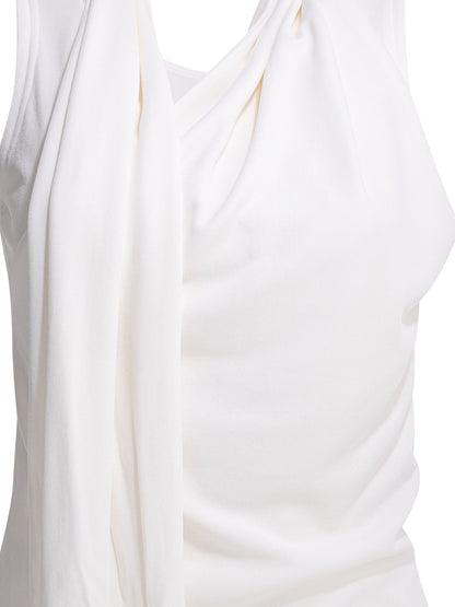 Ami Paris Casual draped top - White