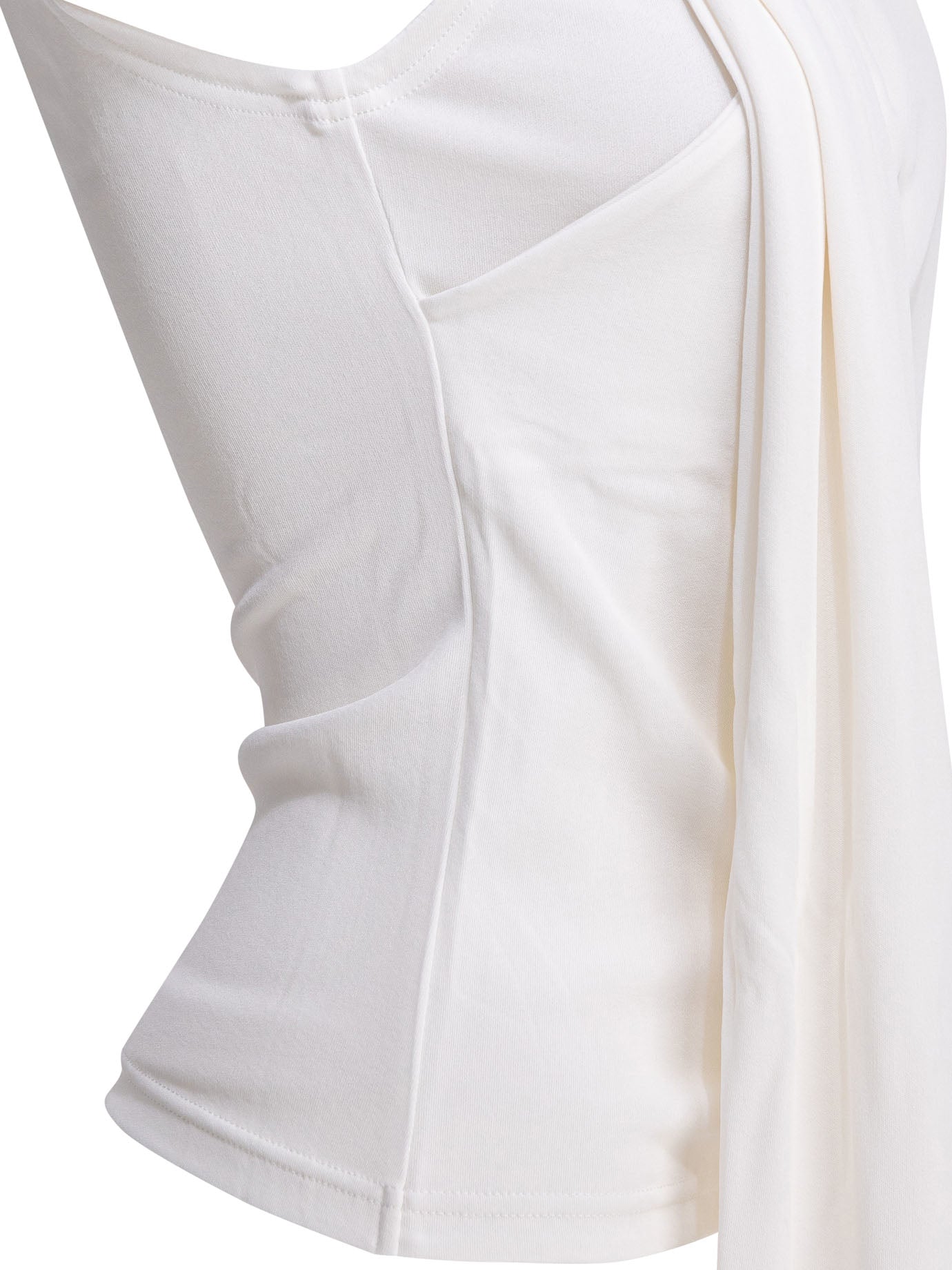 Ami Paris Casual draped top - White
