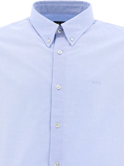 A.P.C. "Greg" cotton shirt - Light Blue