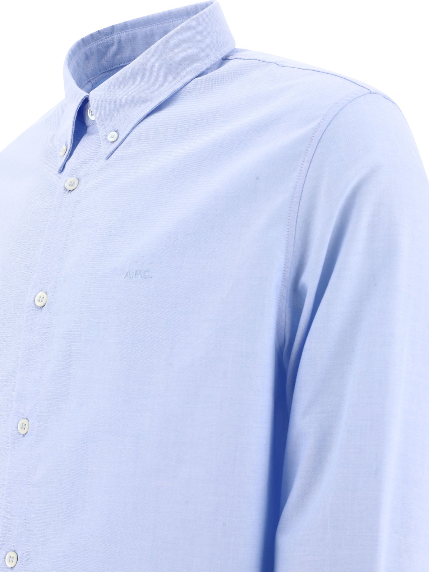 A.P.C. "Greg" cotton shirt - Light Blue
