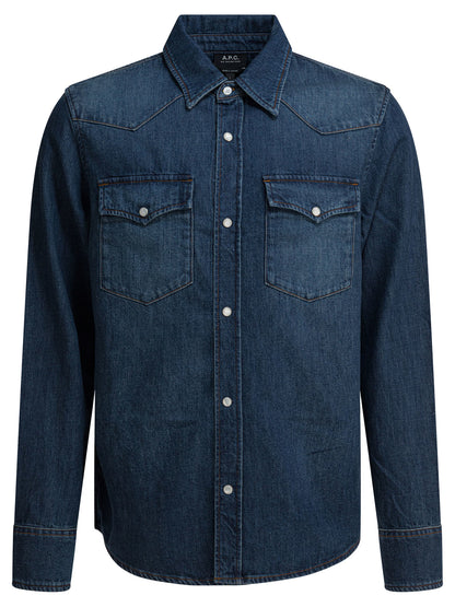 A.P.C. Western denim shirt - Blue