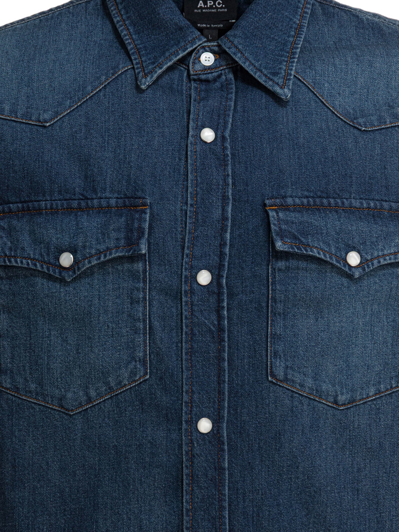 A.P.C. Western denim shirt - Blue