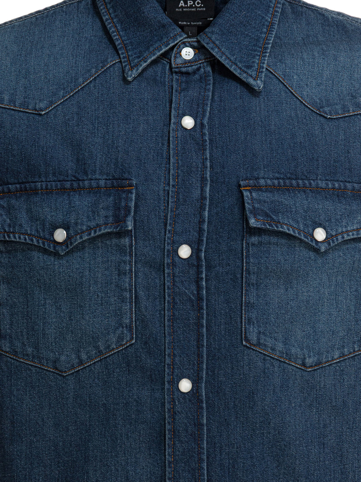 A.P.C. Western denim shirt - Blue