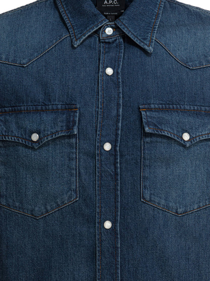 A.P.C. Western denim shirt - Blue