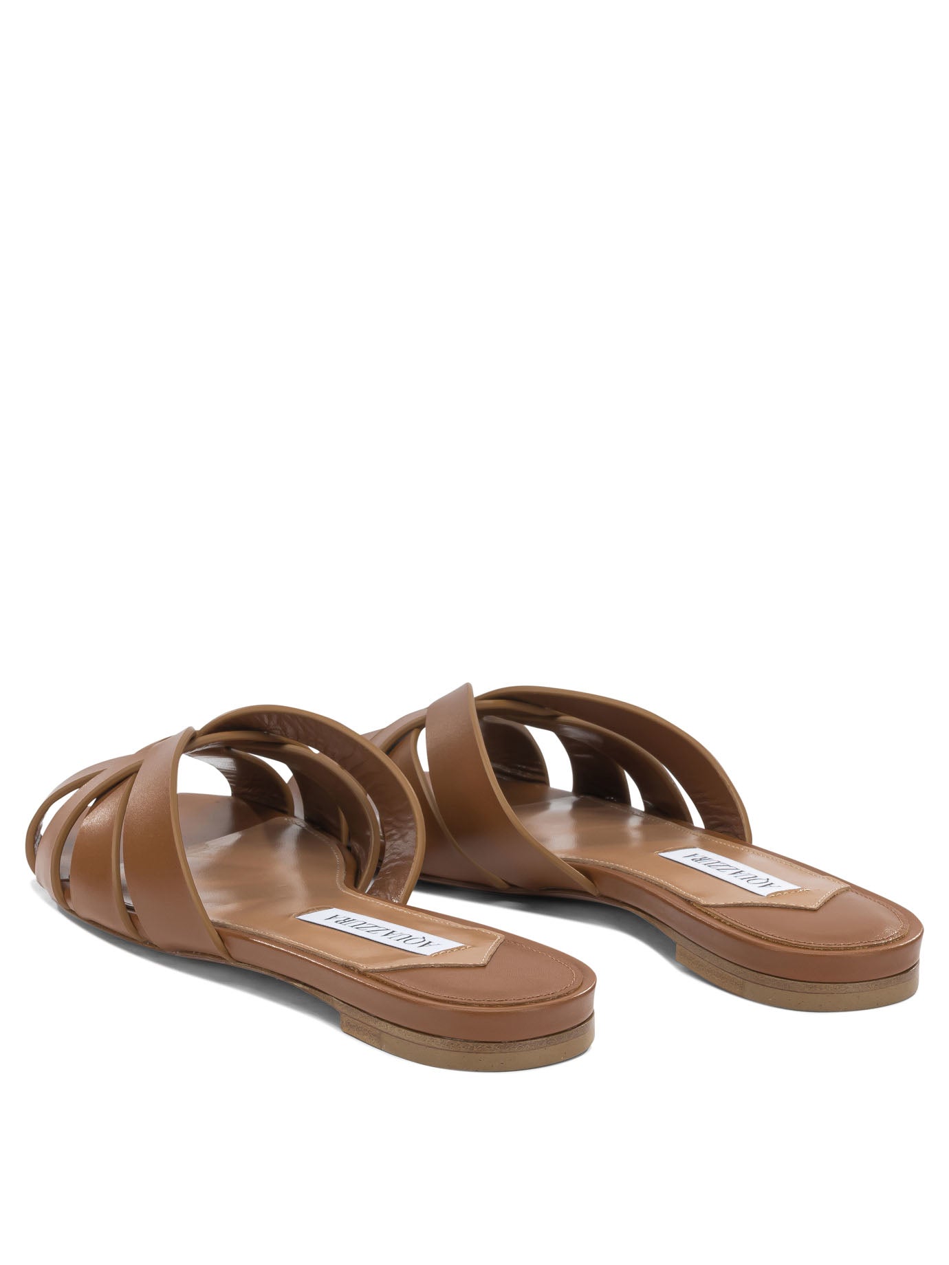 Aquazzura "Copacabana" Slide - Brown