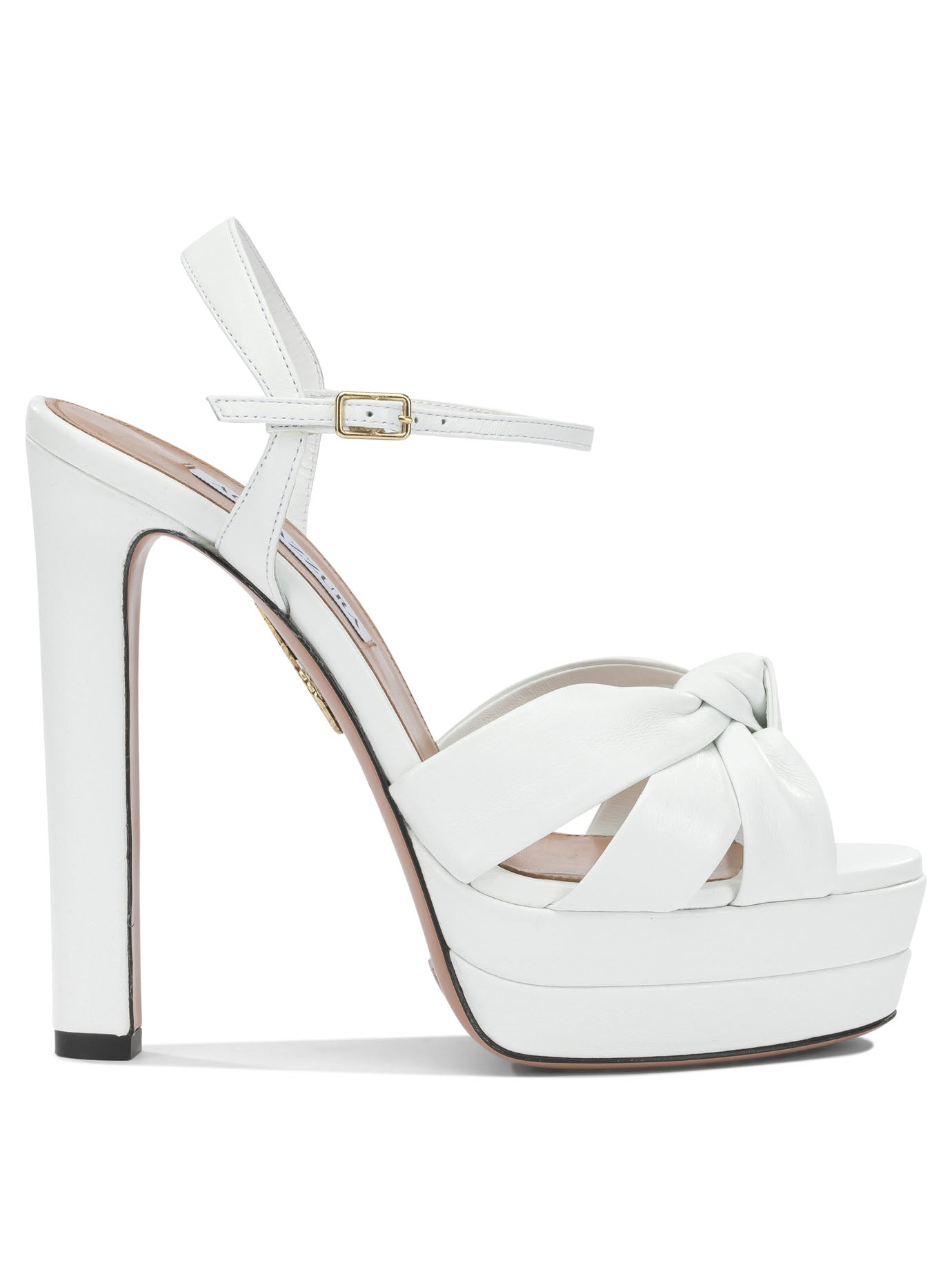 Aquazzura "Nina Plateau 130MM" Heeled sandals - White
