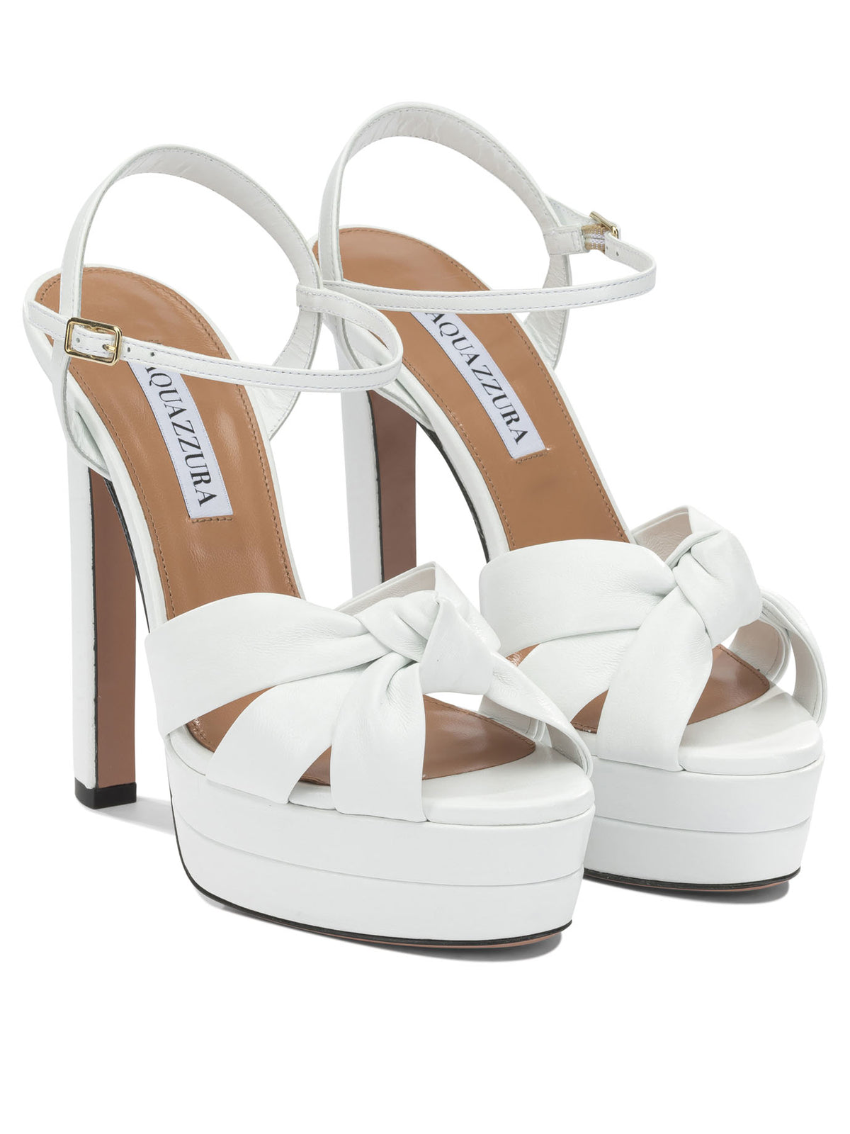Aquazzura "Nina Plateau 130MM" Heeled sandals - White