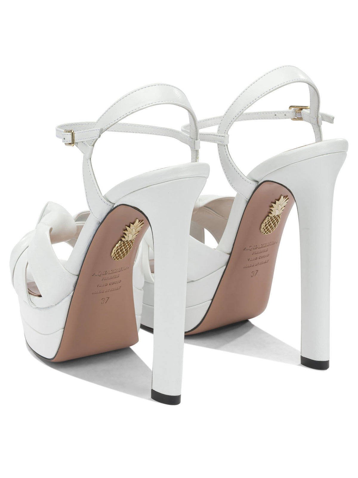 Aquazzura "Nina Plateau 130MM" Heeled sandals - White