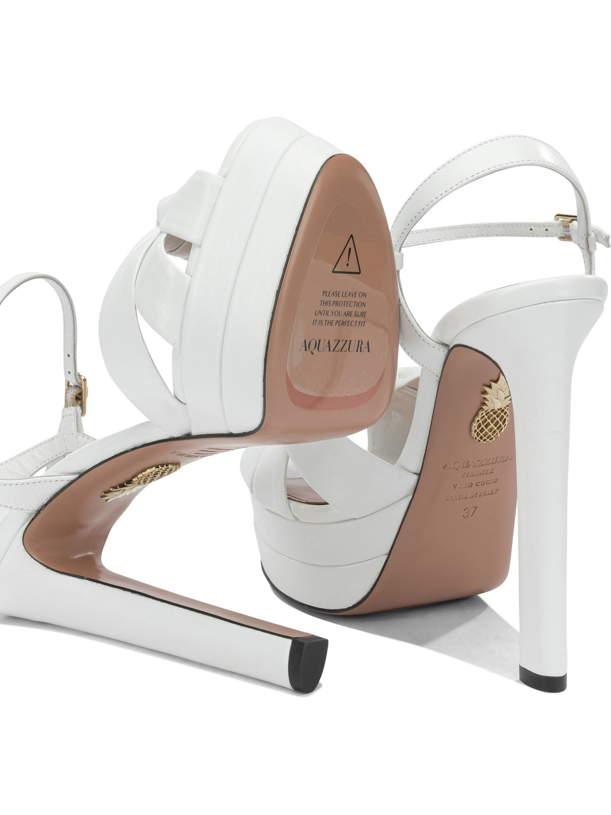Aquazzura "Nina Plateau 130MM" Heeled sandals - White