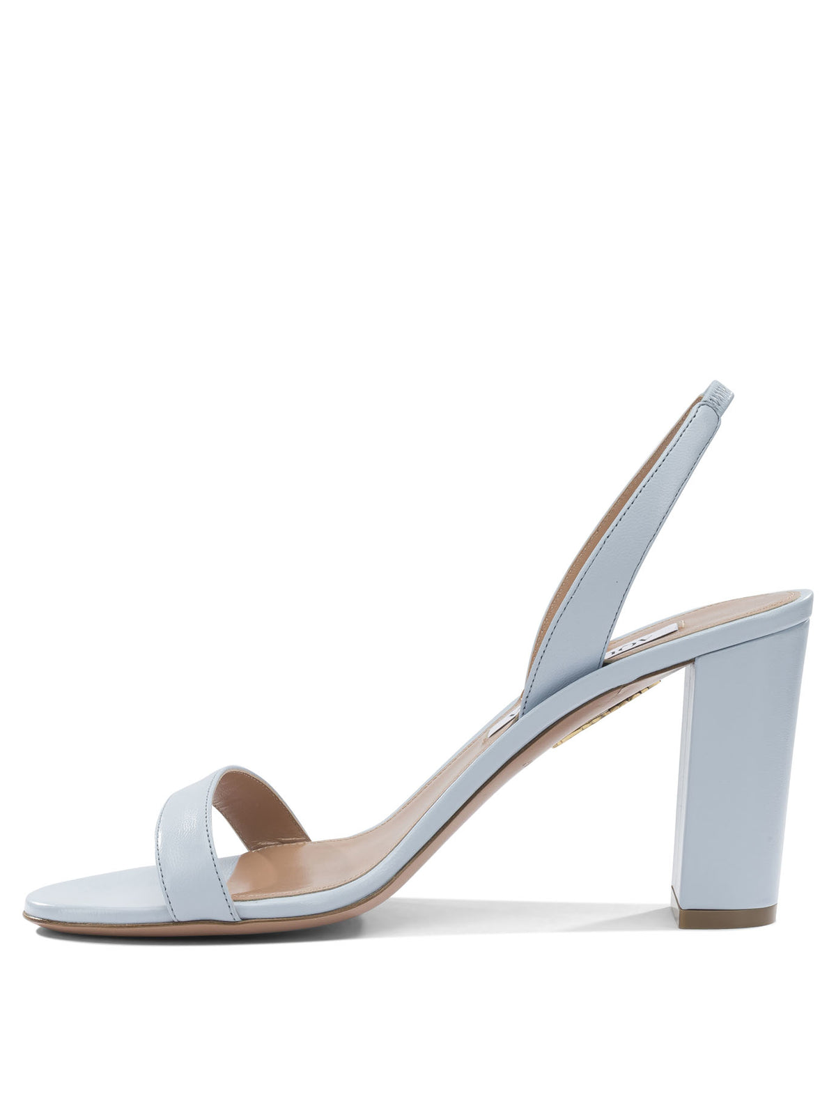 Aquazzura "So Nude Block 85mm" heeled sandals - Light Blue