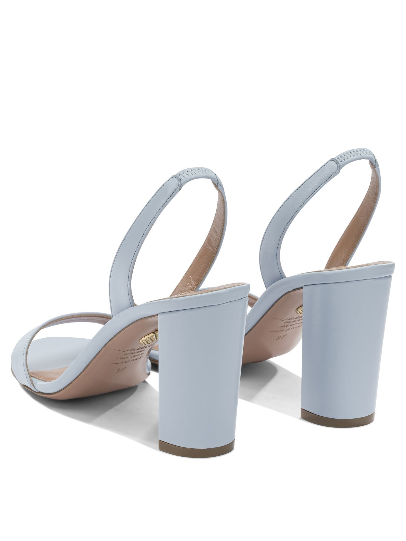 Aquazzura "So Nude Block 85mm" heeled sandals - Light Blue