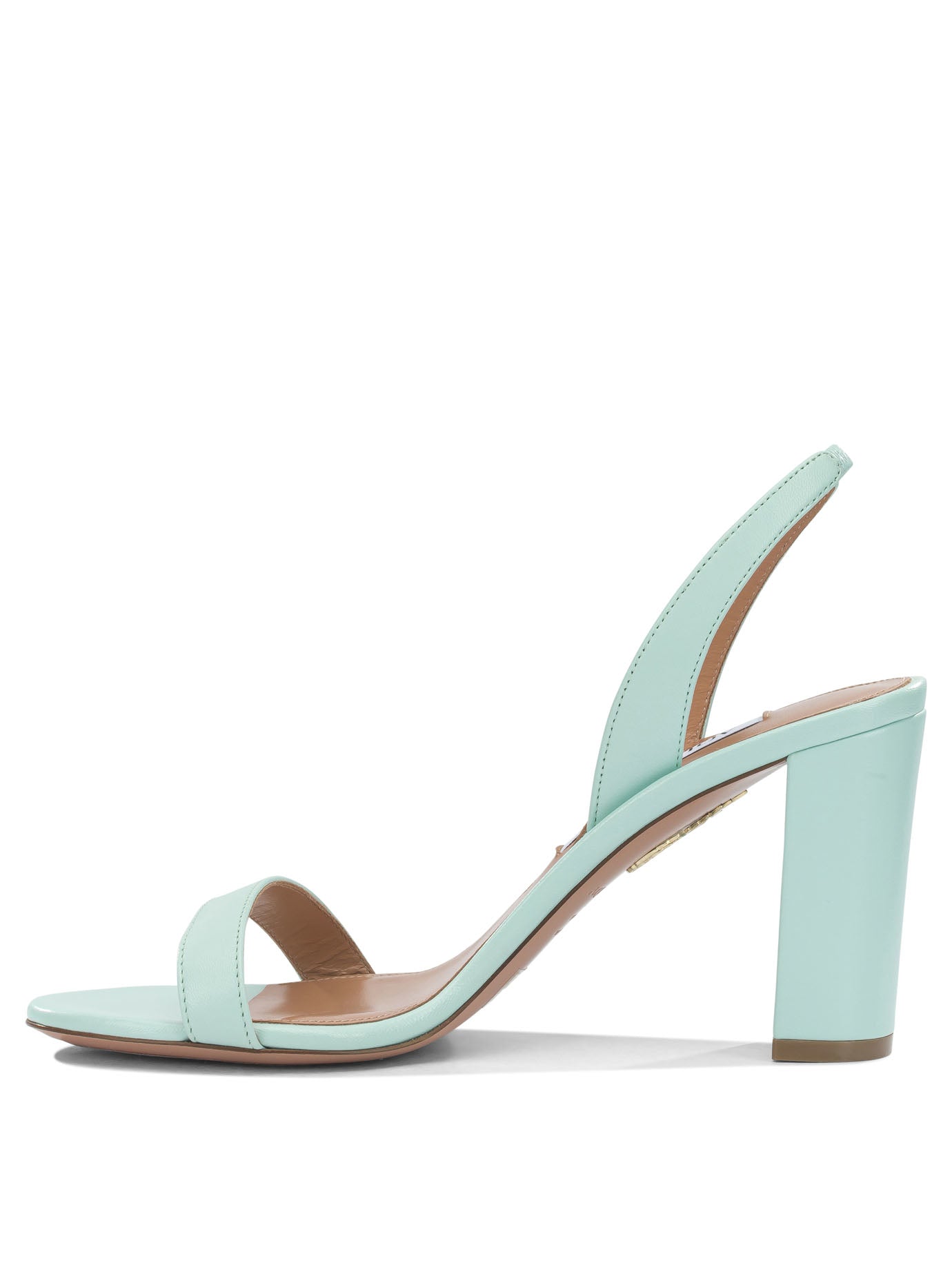 Aquazzura "So Nude Block 85mm" heeled sandals - Light Blue