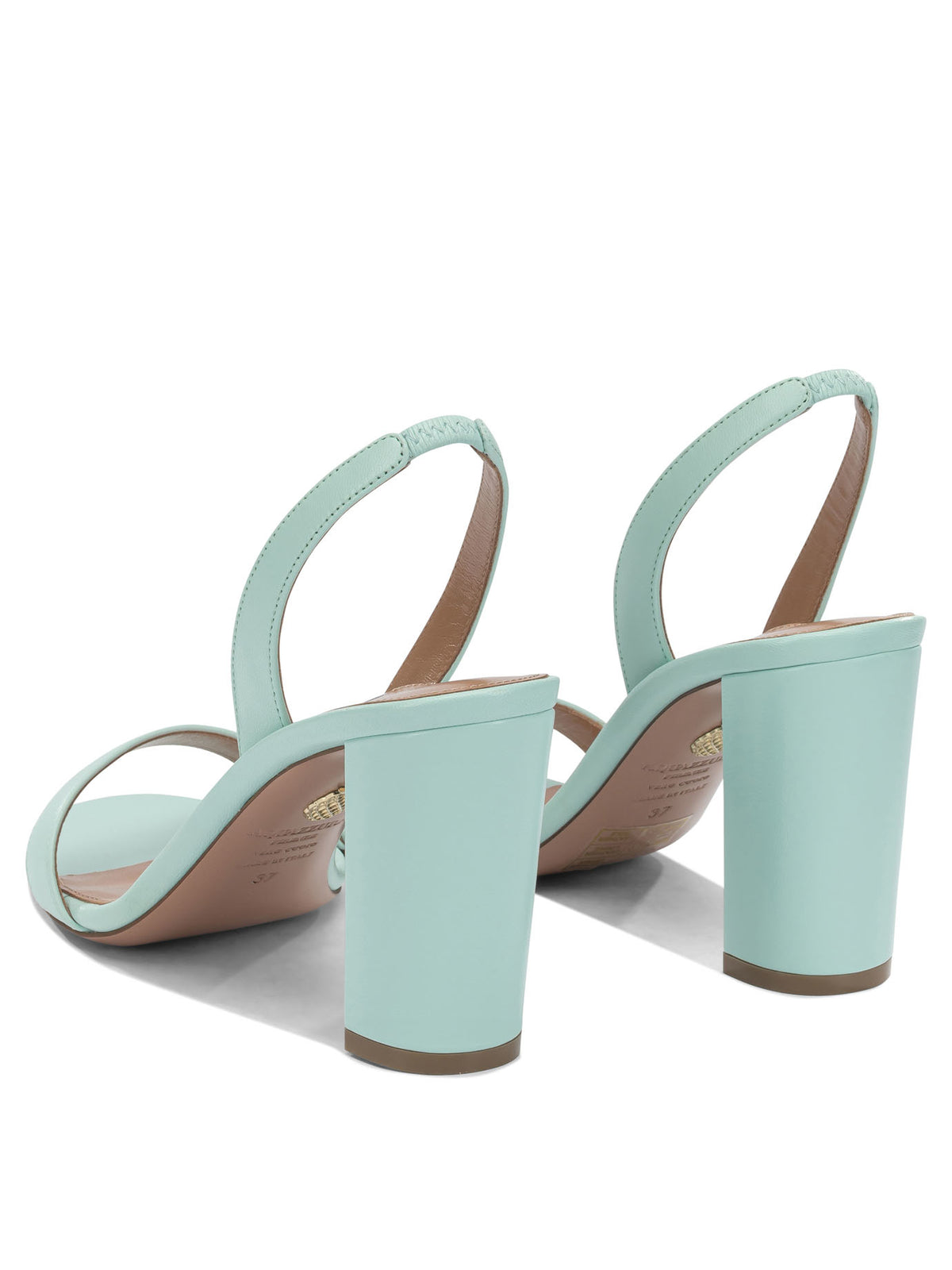 Aquazzura "So Nude Block 85mm" heeled sandals - Light Blue