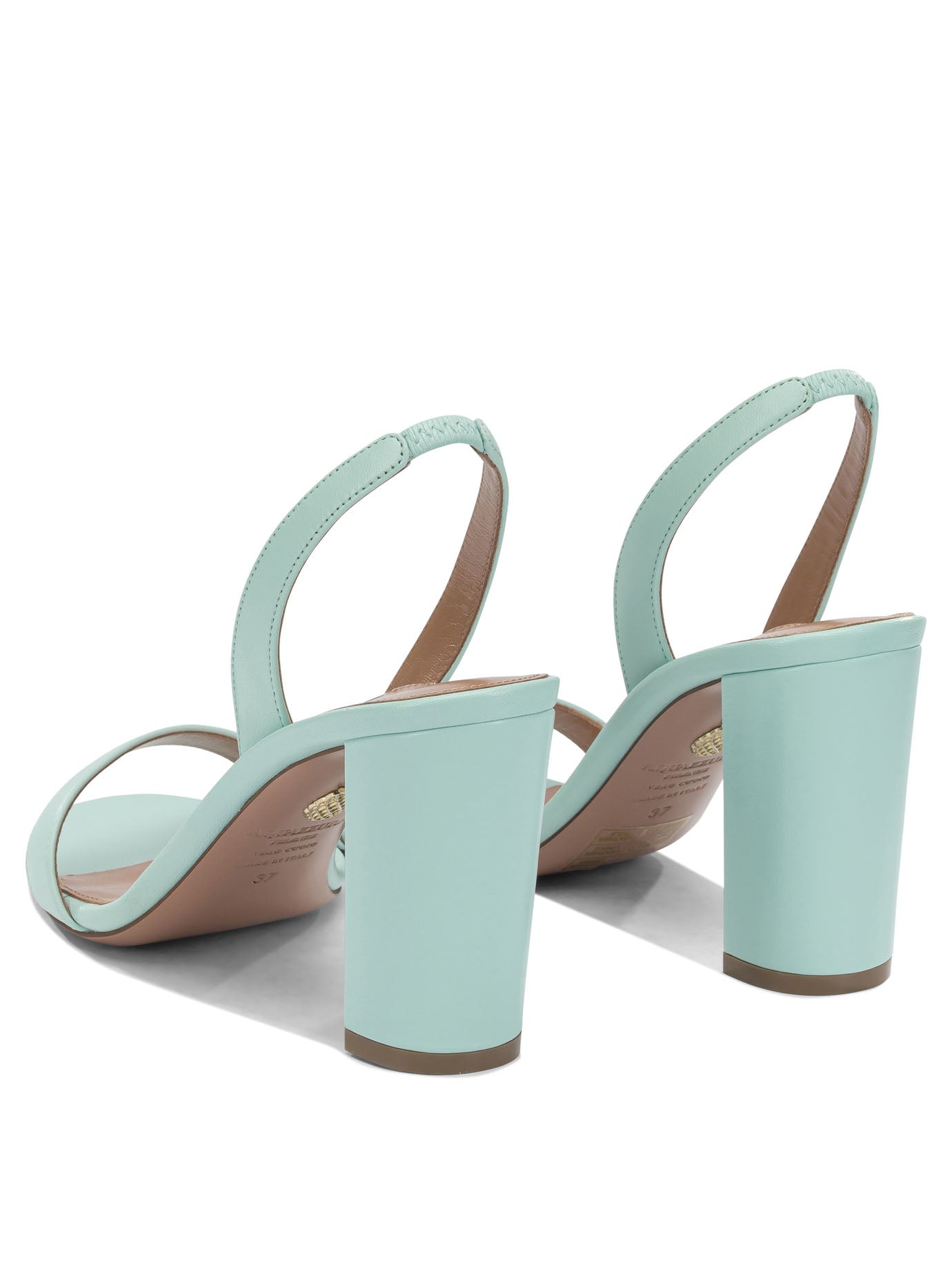 Aquazzura "So Nude Block 85mm" heeled sandals - Light Blue