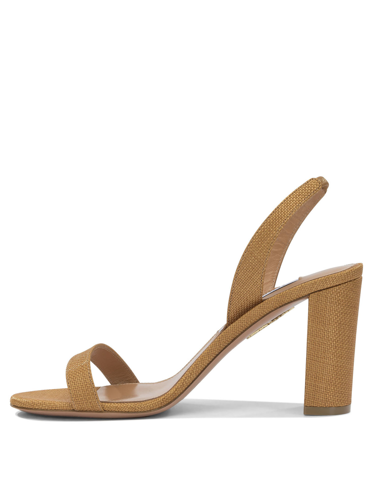 Aquazzura "So Nude Block 85mm" heeled sandals - Brown