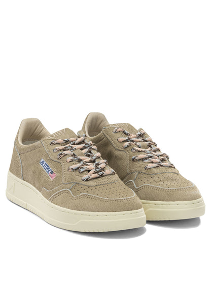 Autry Pony skin effect "Medalist Low" sneaker - Beige