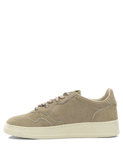Autry Pony skin effect "Medalist Low" sneaker - Beige