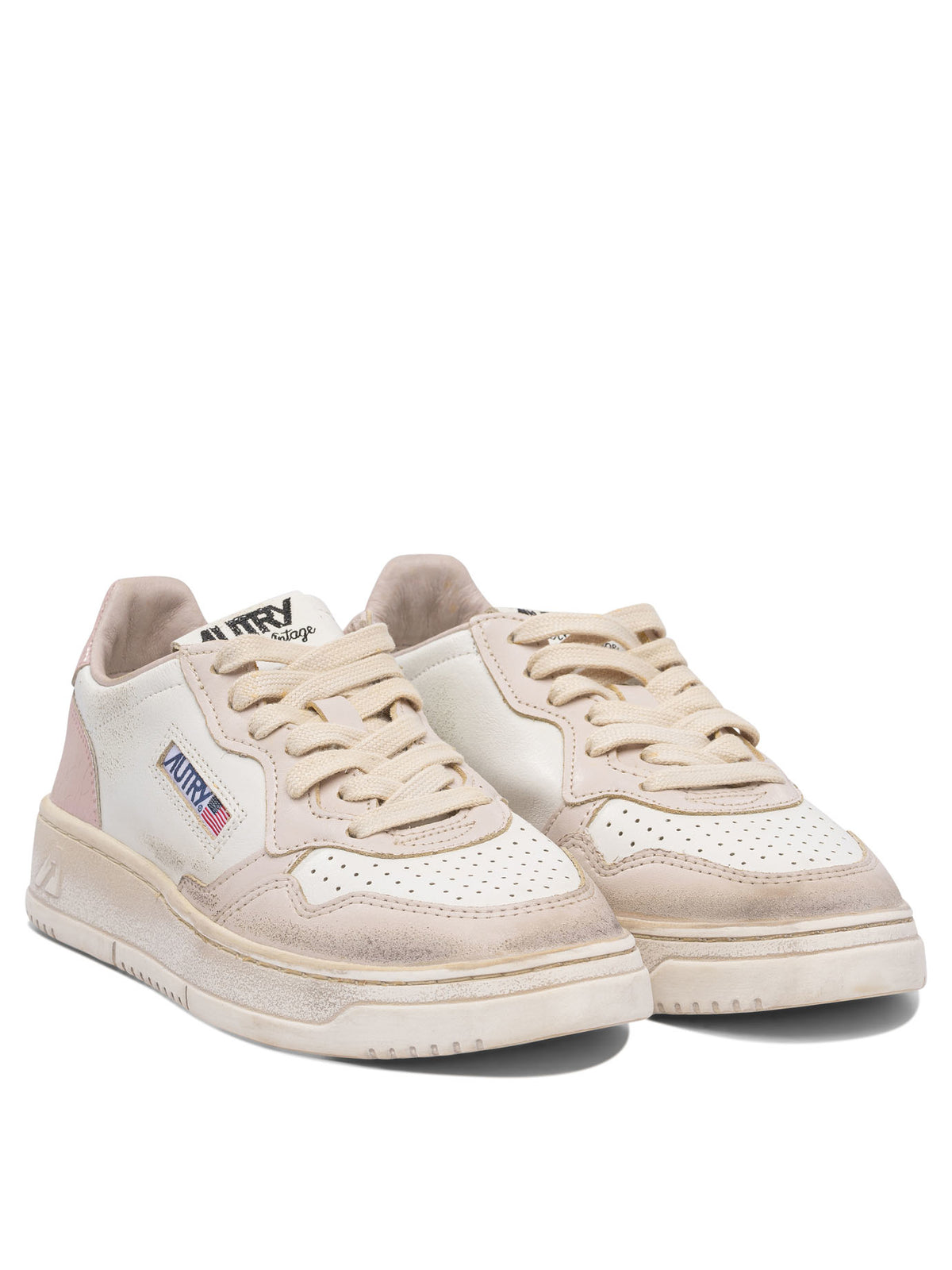 Autry "Medalist Low Super Vintage" Low Top Sneakers - Pink