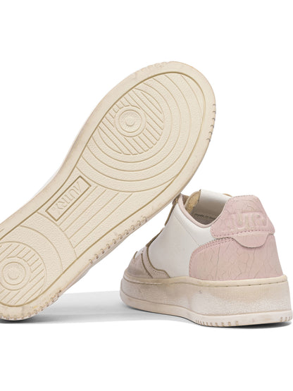 Autry "Medalist Low Super Vintage" Low Top Sneakers - Pink