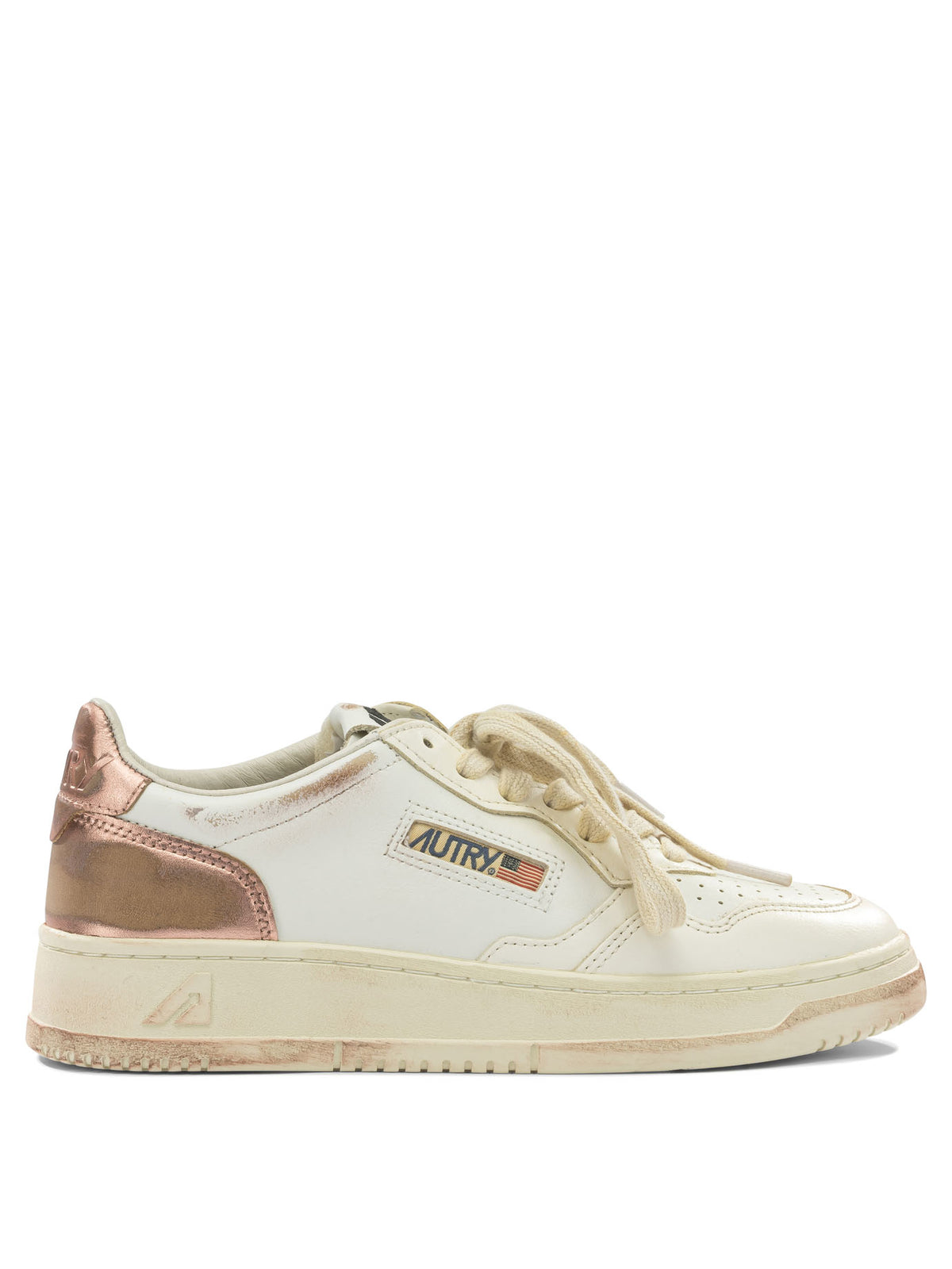 Autry "Medalist Low Super Vintage" Low Top Sneakers - Pink