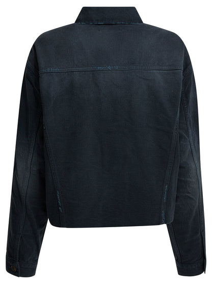 Balenciaga Denim jacket with old effect - Blue