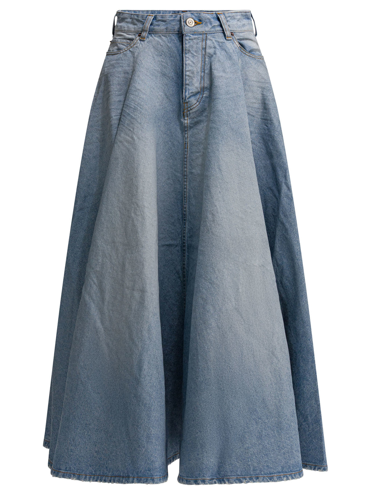 Balenciaga "Godet" Long skirt - Light Blue