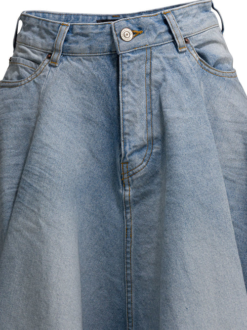 Balenciaga "Godet" Long skirt - Light Blue