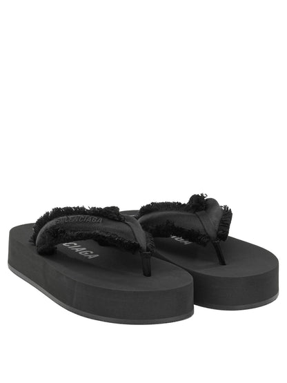 Balenciaga "Jet Leg" Low sandals - Black