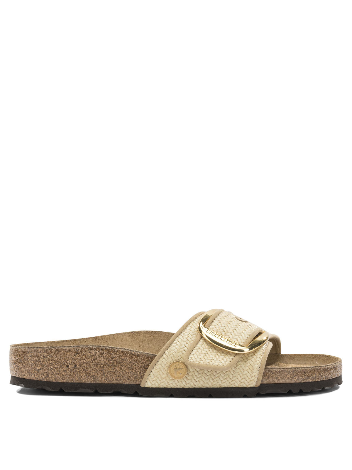 Birkenstock "Madrid Big Buckle" slides - Beige
