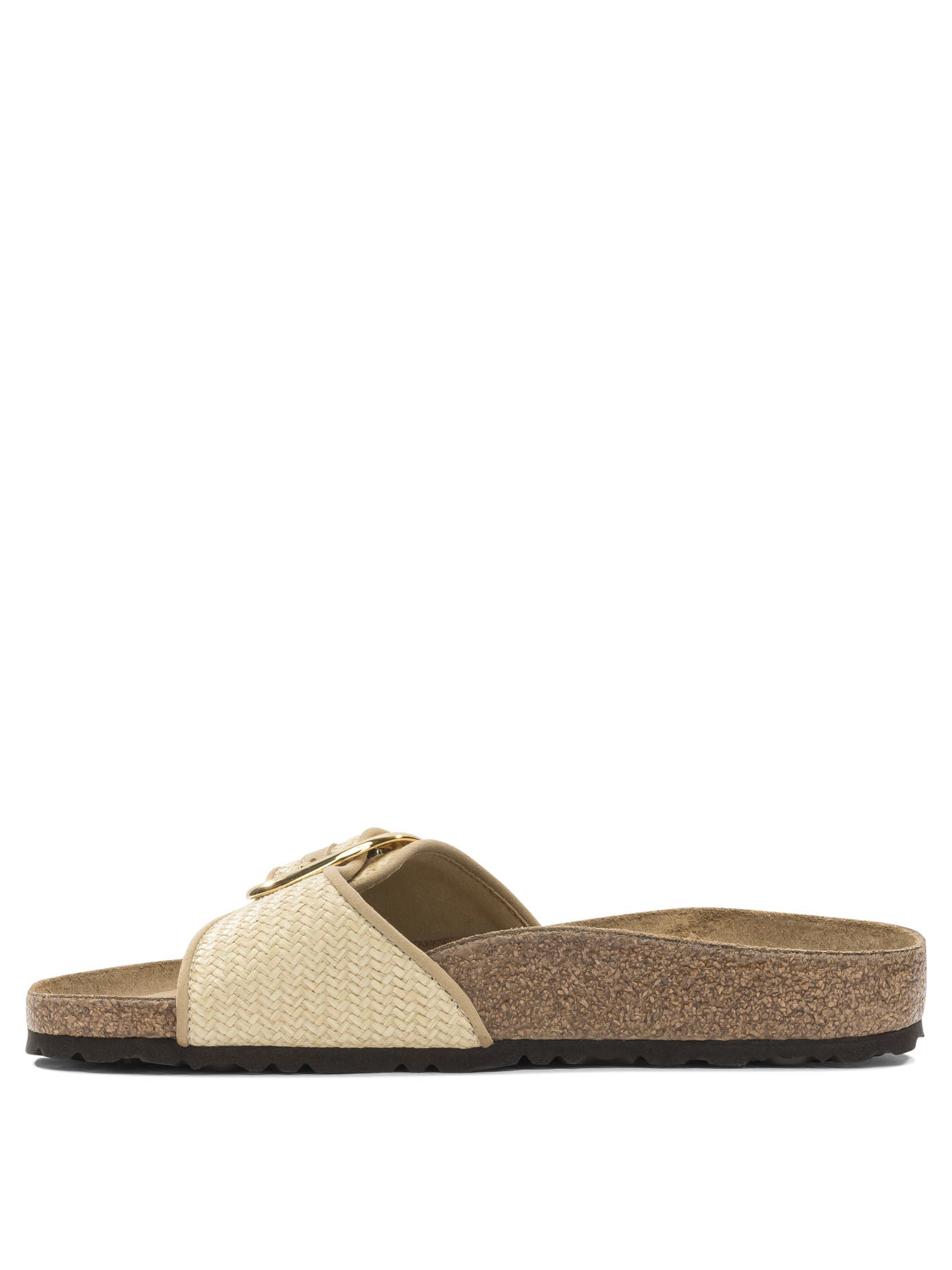 Birkenstock "Madrid Big Buckle" slides - Beige
