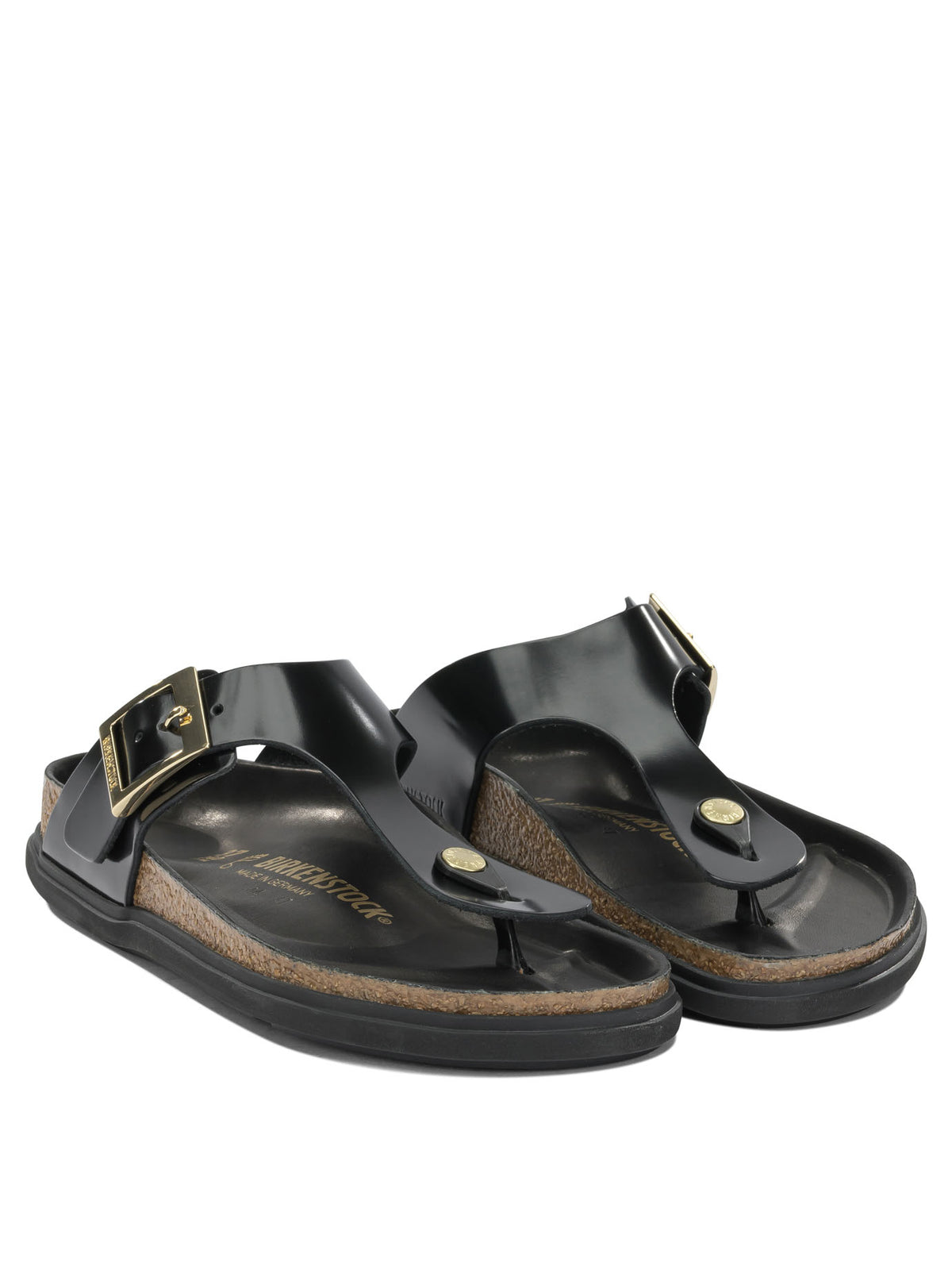 Birkenstock "Gizeh Droplet Buckle" low sandals - Black